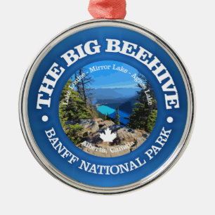 Big Beehive Hike (rd) Metal Ornament