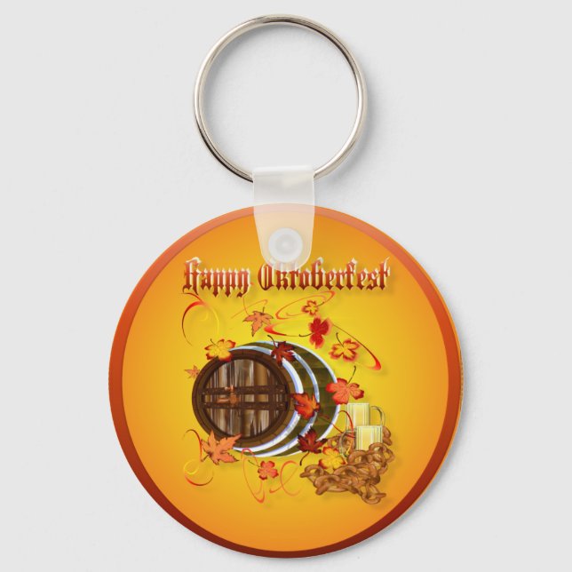 Big Beer-Happy Oktoberfest Keychains (Front)