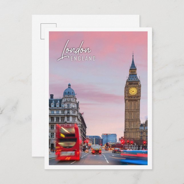 Big ben and houses of parliament London England Postcard (Front/Back)