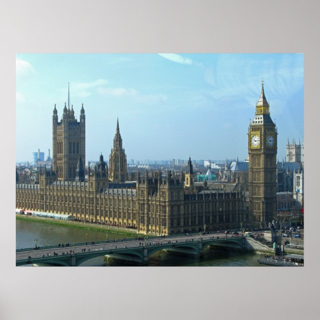 Big Ben and Houses of Parliament - London Poster (Front)