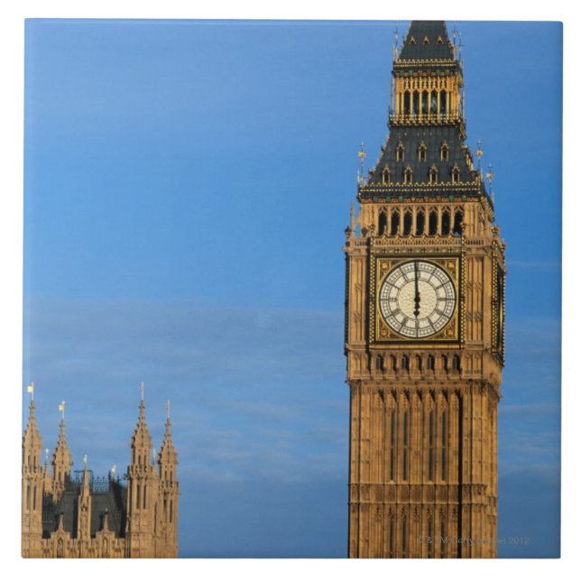 Big Ben and Parliament Building Ceramic Tile (Front)