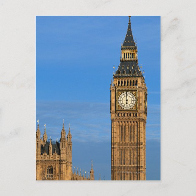 Big Ben and Parliament Building Postcard (Front)