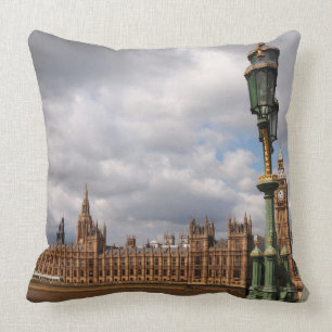 Big Ben and Parliament in London throw pillow