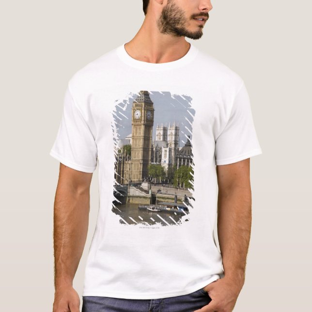 Big Ben and Thames River T-Shirt (Front)