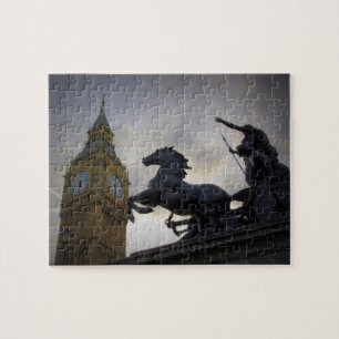 Big Ben - Boadicea Statue - London 8x10 - 110 pc Jigsaw Puzzle