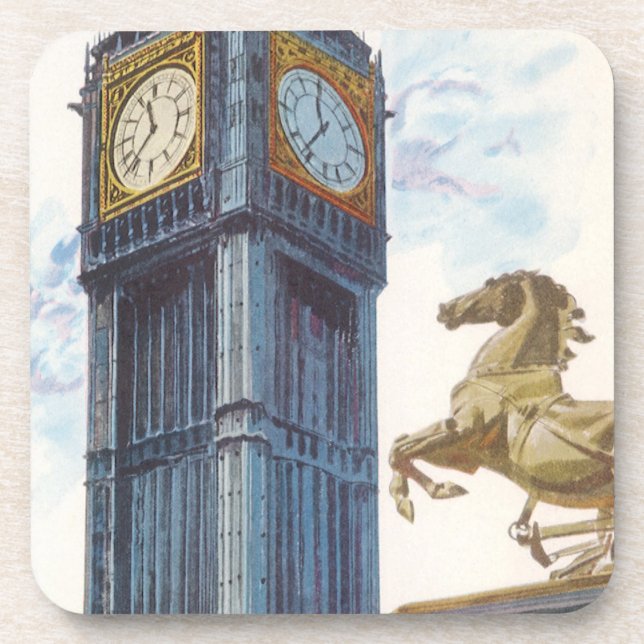 Big Ben Clock Tower at the Palace of Westminster Coaster (Front)