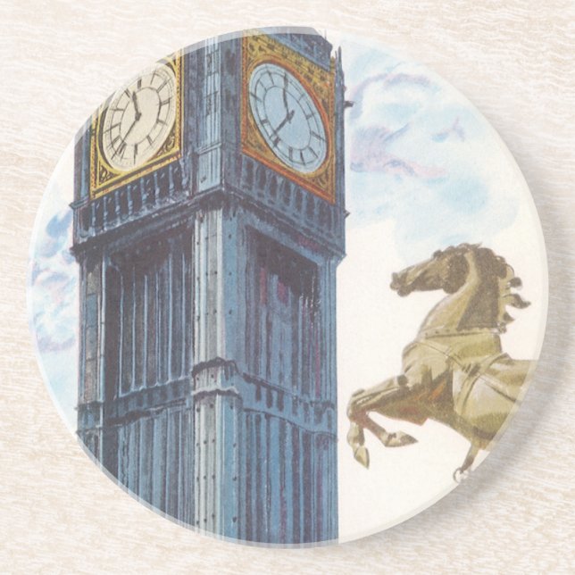 Big Ben Clock Tower at the Palace of Westminster Coaster (Front)
