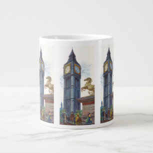 Big Ben Clock Tower at the Palace of Westminster Large Coffee Mug