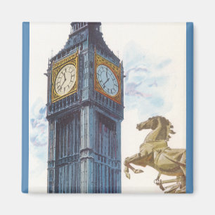 Big Ben Clock Tower at the Palace of Westminster Magnet