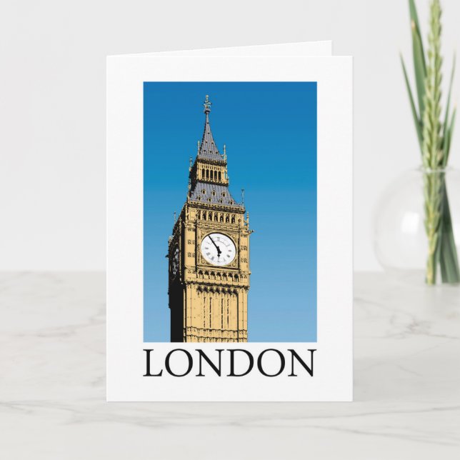 Big Ben Clock Tower Card (Front)