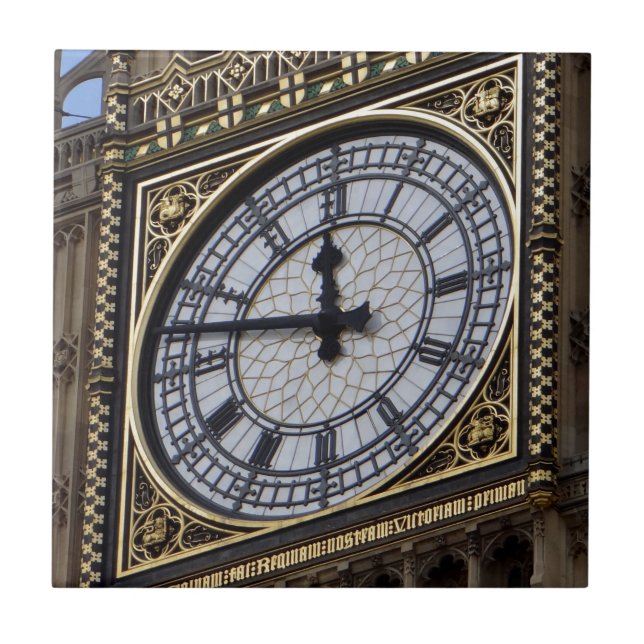 Big Ben Clock Tower Ceramic Tile (Front)