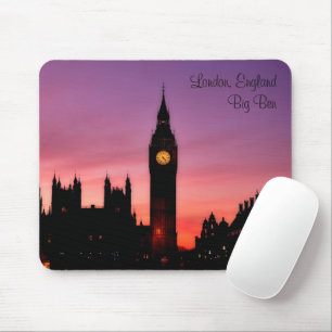 Big Ben Clock Tower London England in Sunset Mouse Pad