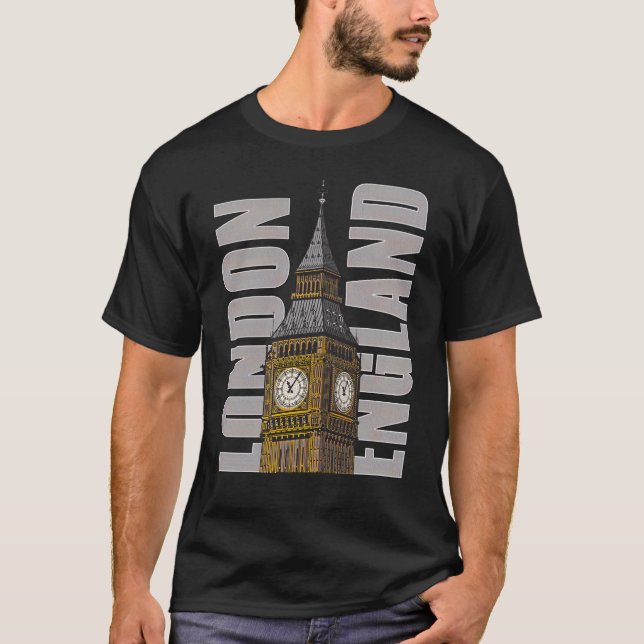 Big Ben Clock Tower London England United Kingdom T-Shirt (Front)