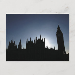 Big Ben Houses of Parliament Westminster London Postcard