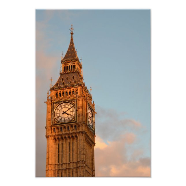 Big Ben in London vertical photo print (Front)