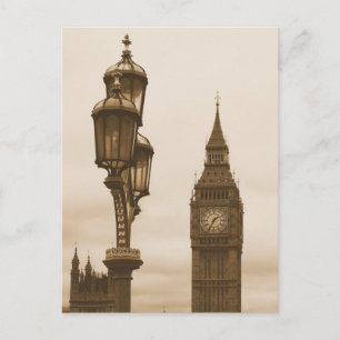 Big Ben in the Background - Postcard