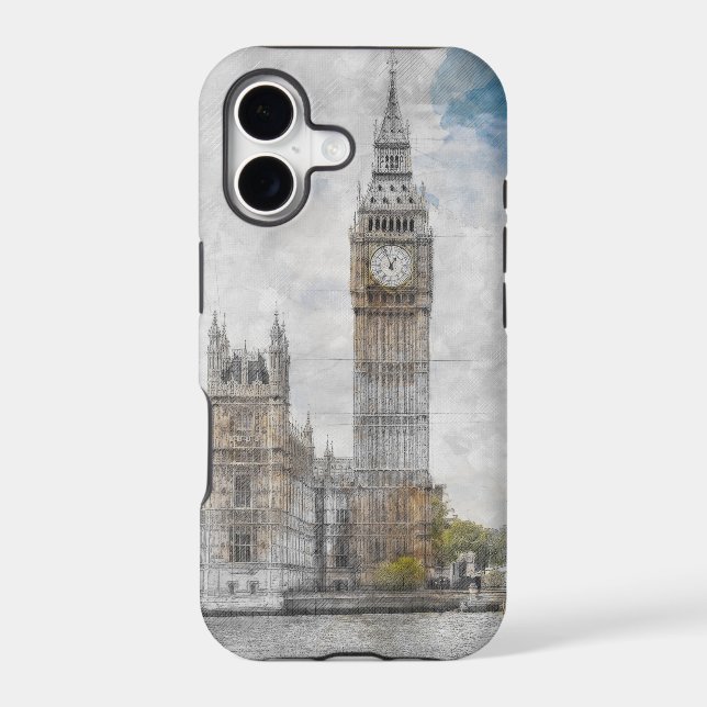 Big Ben iPhone Case – London UK Travel Photography (Back)