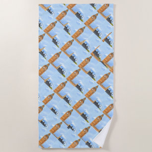 Big Ben London Beach Towel