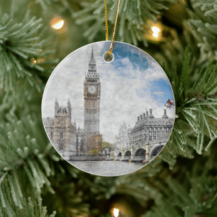 Big Ben London Ceramic Ornament – UK Travel 