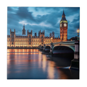 Big Ben, London. Ceramic Tile