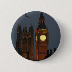 Big Ben-London-England 6 Cm Round Badge