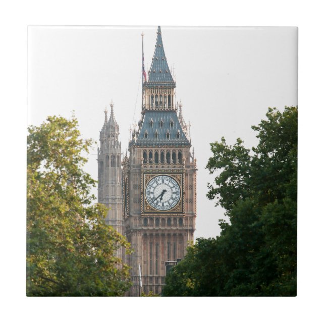 Big Ben London England Ceramic Tile (Front)
