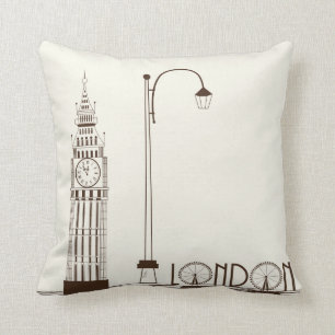 Big Ben London England Decorative Throw Pillow
