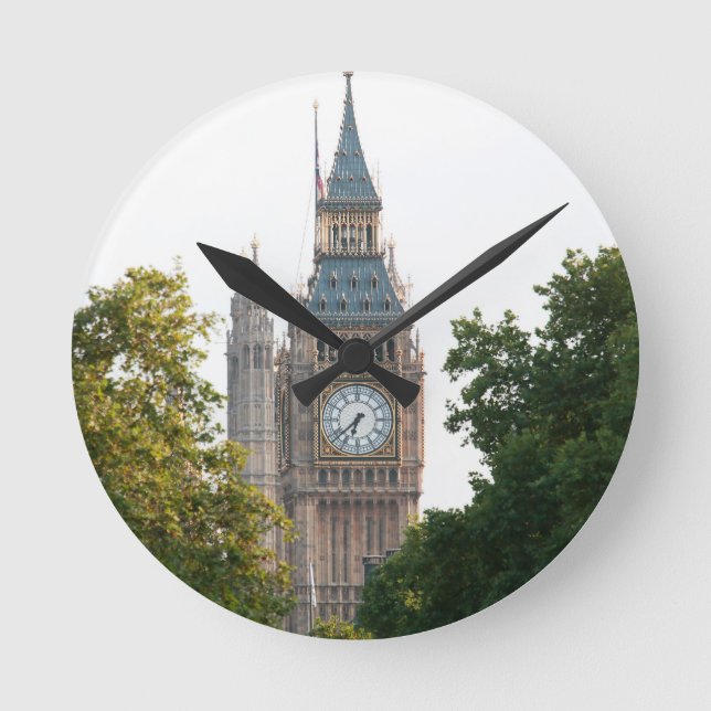 Big Ben London England Round Clock (Front)