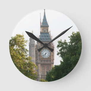 Big Ben London England Round Clock