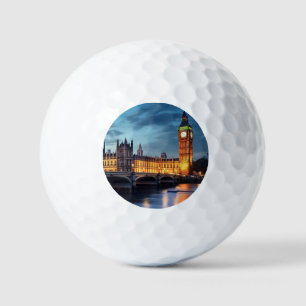 Big Ben, London. Golf Balls