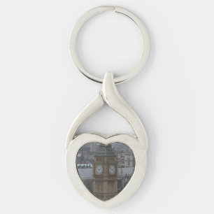 Big Ben London Heart Keychain