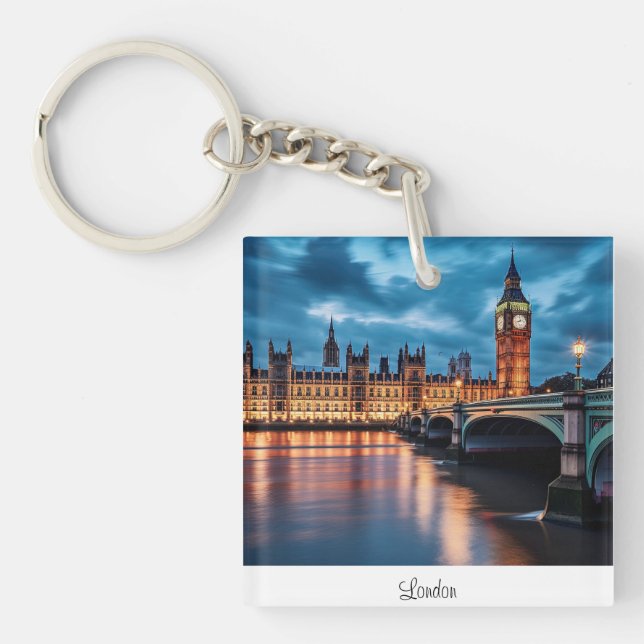 Big Ben, London. Key Ring (Front)