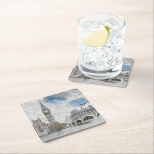 Big Ben London Paper Coaster – UK Travel Souvenir 