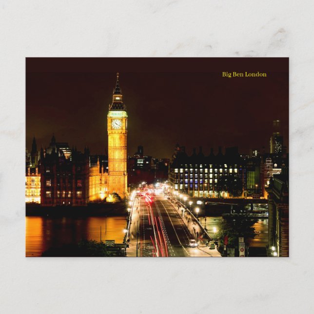 Big Ben London Postcard (Front)