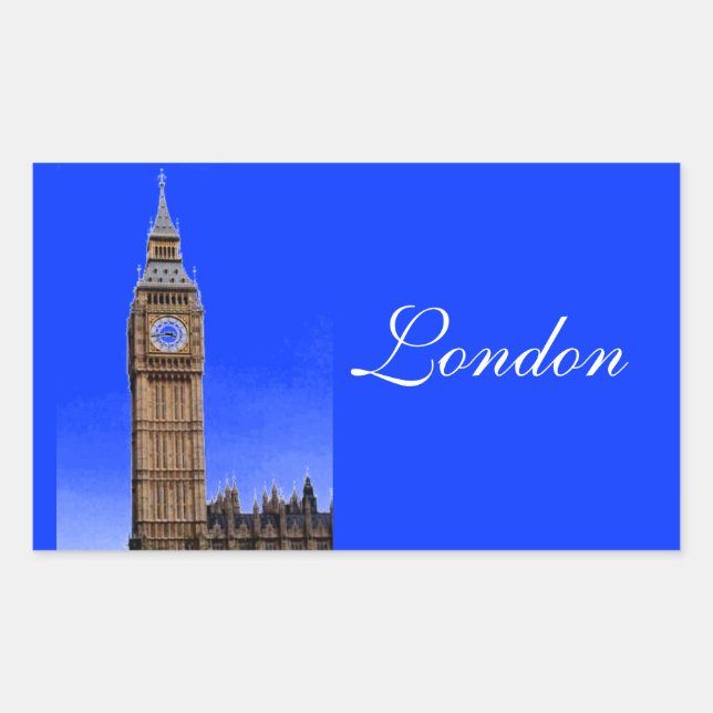 Big Ben - London Rectangular Sticker (Front)