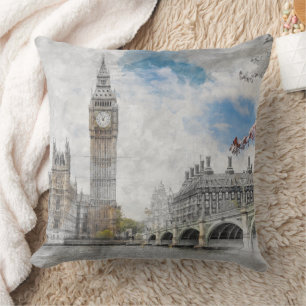Big Ben, London, United Kingdom Cushion