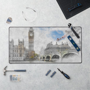 Big Ben, London, United Kingdom Desk Mat