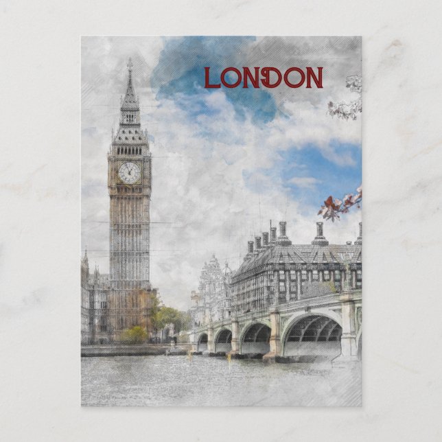 Big Ben London United Kingdom Postcard  (Front)