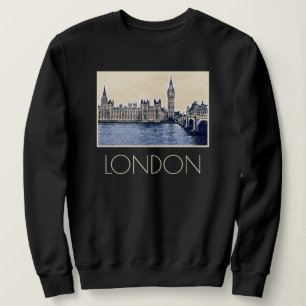 Big Ben London Watercolor art  Sweatshirt