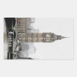 Big Ben London (Watercolour) Rectangular Sticker
