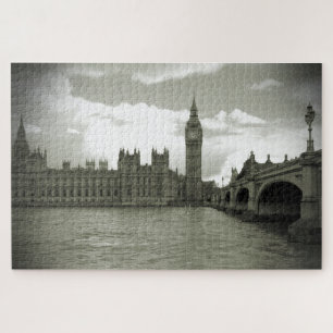 Big Ben Parliament in Black & White 20x30 -1014 pc Jigsaw Puzzle