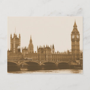 Big Ben - Parliament - Westminster Bridge Postcard