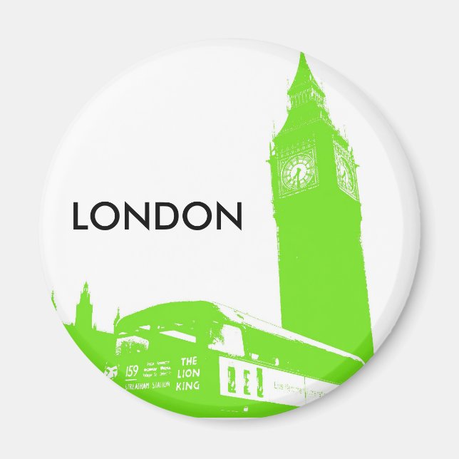 Big Ben Retro Magnet (Front)