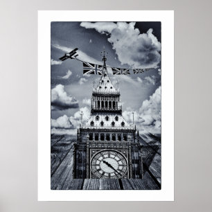 Big Ben - Surreal London Art /England Poster