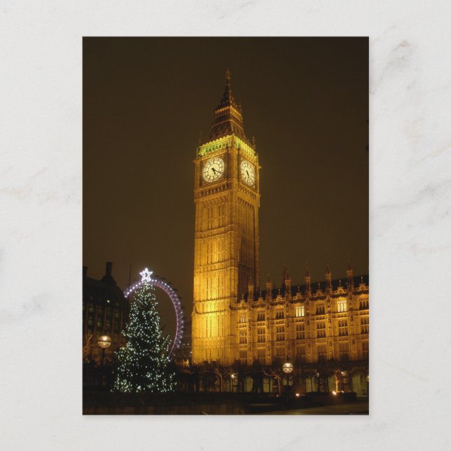 Big Ben ticks Goodnight Postcard (Front)
