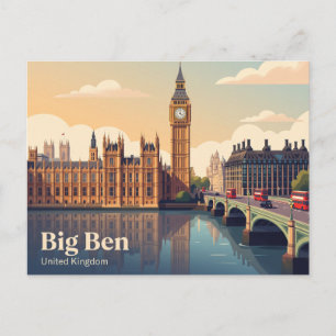 Big Ben United Kingdom Postcard
