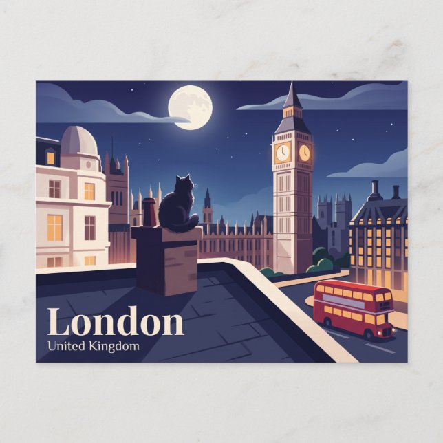 Big Ben United Kingdom Postcard (Front)