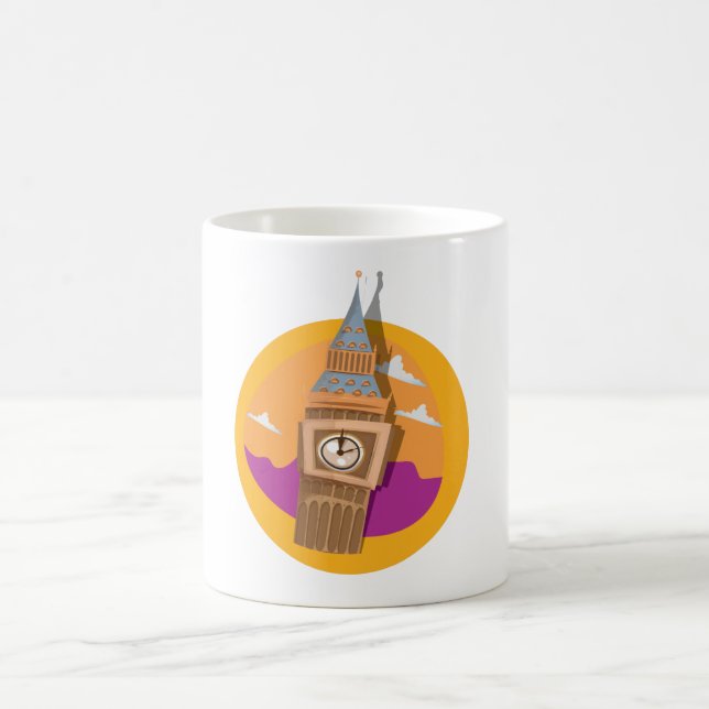 Big Ben Westminster Clock Tower Coffee Mug (Center)