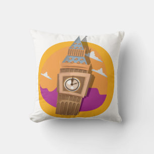 Big Ben Westminster Clock Tower Cushion