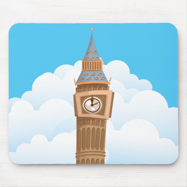 Big Ben Westminster Clock Tower Mouse Pad (Front)